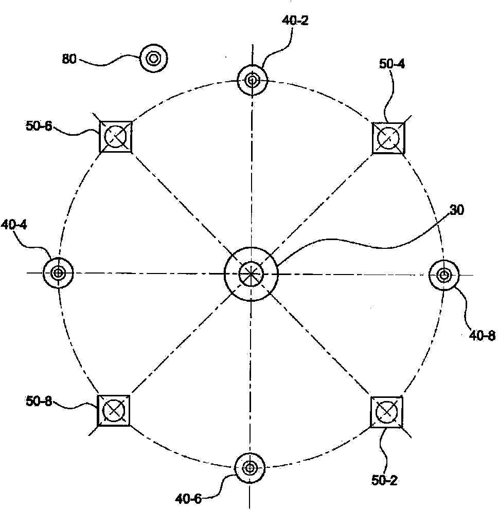 Vision testing device using multigrid pattern