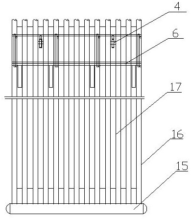 High-altitude assembly mounting device for boiler membrane water-cooled wall and mounting method of high-altitude assembly mounting device