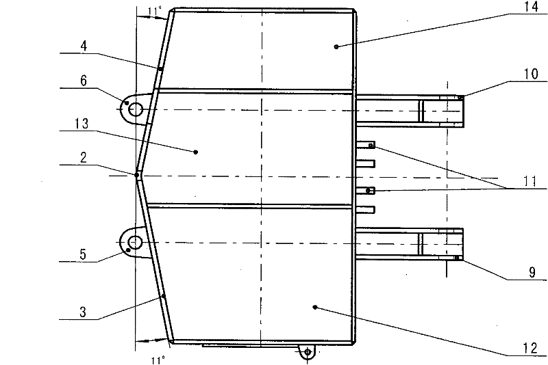 Coal removal device of crawler walking hydraulic support