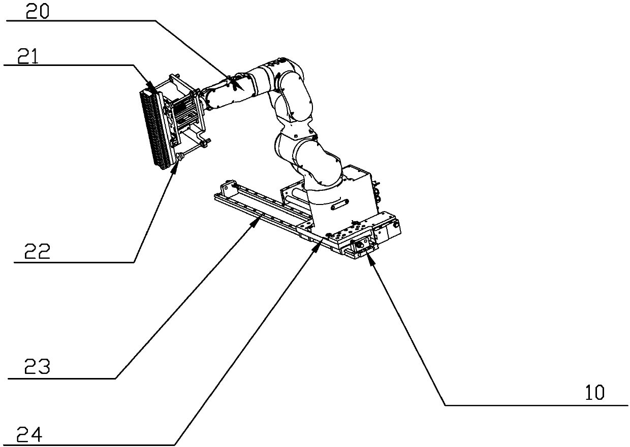 Miniature circuit breaker shell automatic robot feeding system