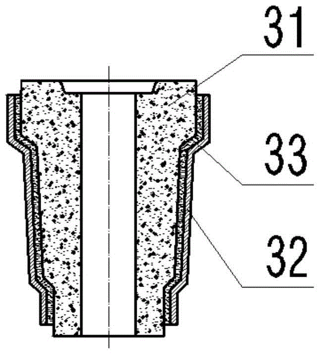 A kind of up and down pressure refractory hydraulic forming machine and one-time forming method thereof