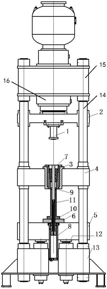 A kind of up and down pressure refractory hydraulic forming machine and one-time forming method thereof