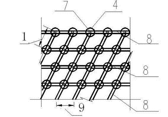 Dam foundation reinforcement frame structure and dam foundation reinforcement method