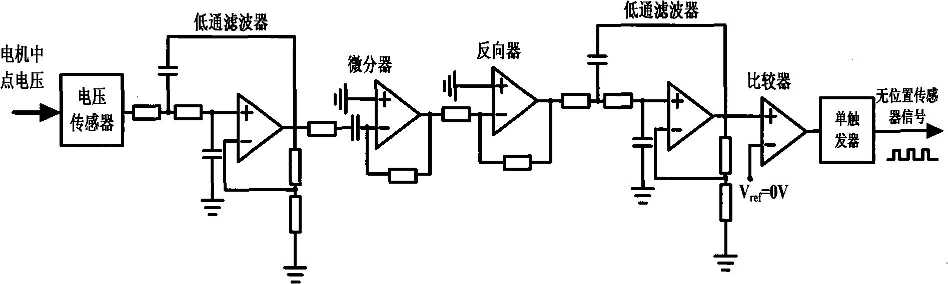 Control method for electric excitation double-salient-pole motor without position sensor