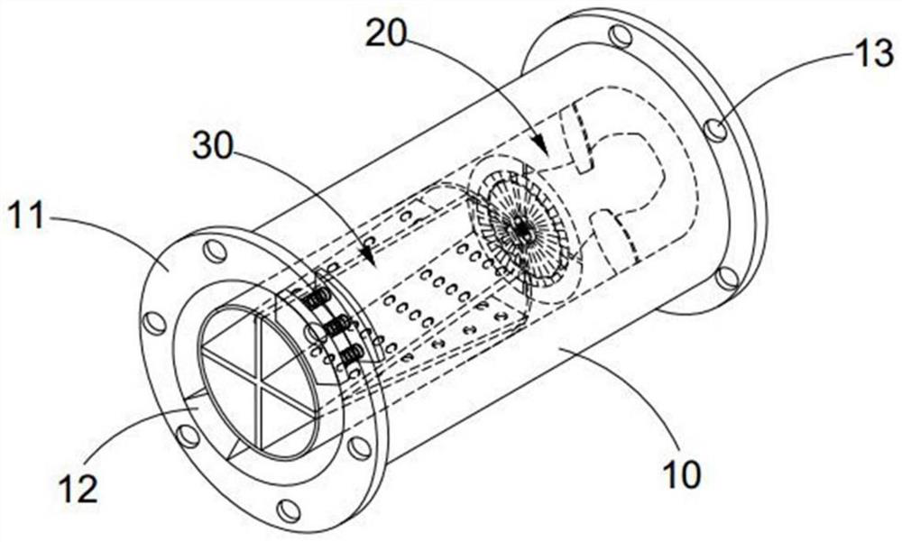 Flow equalization device used in pipeline