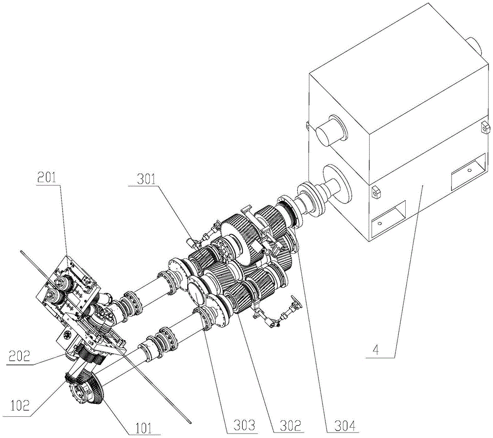 A centralized transmission line bar rolling mill