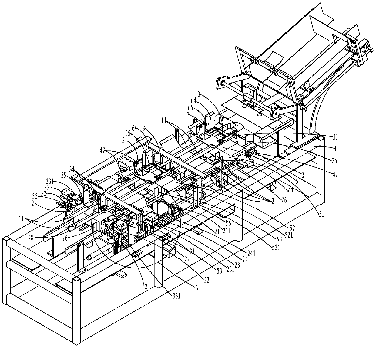 Automatic box sealing machine for tongue box