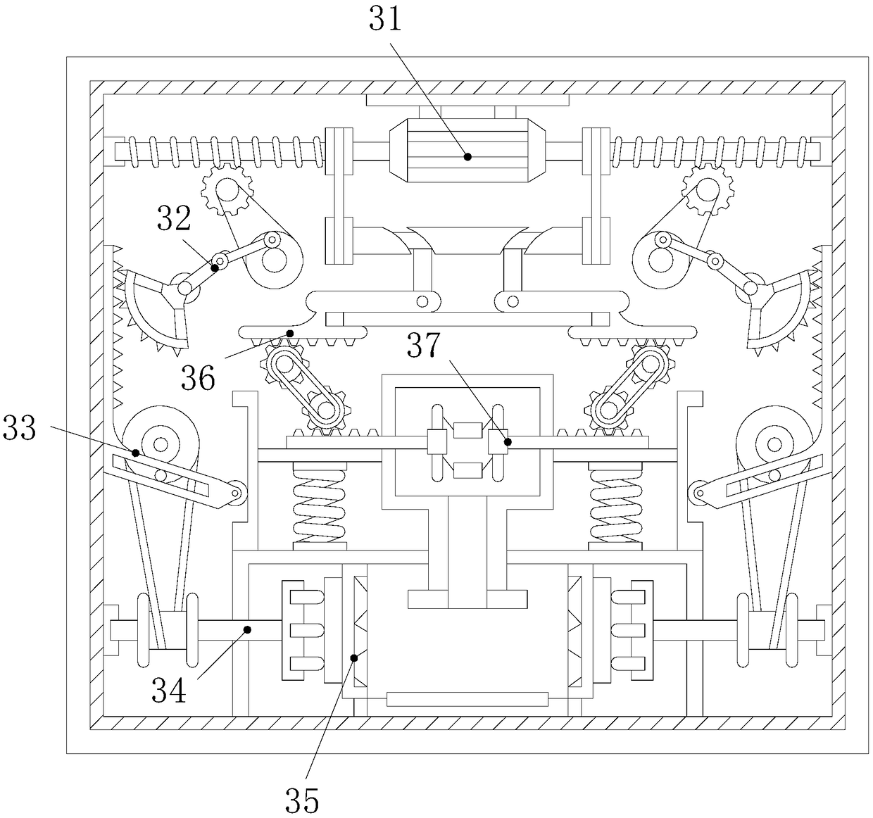 Injection printer carbon powder packaging device