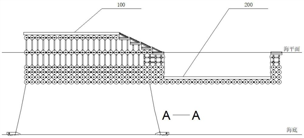 Offshore floating type entertainment equipment