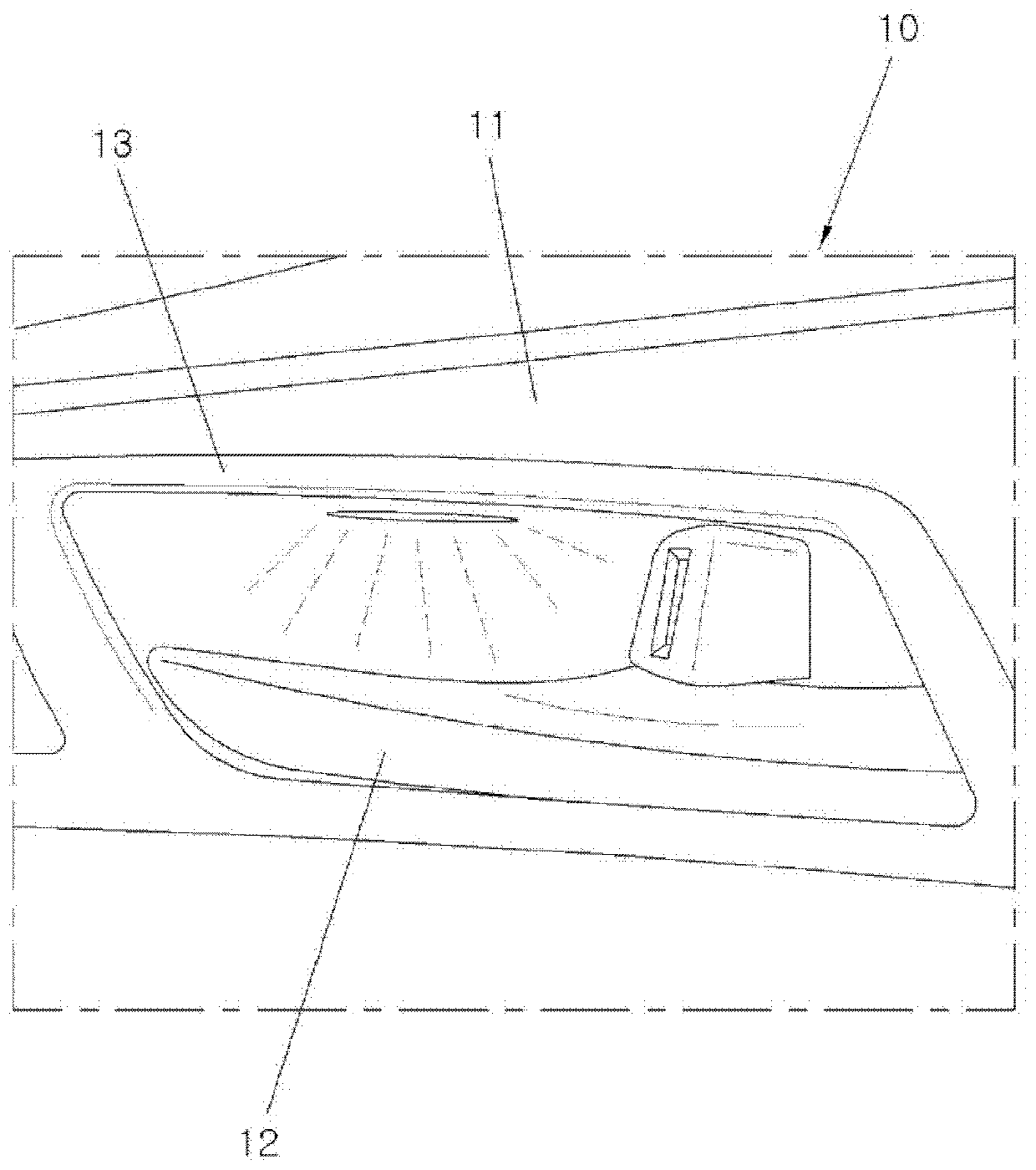 Sterilizable lamp assembly of vehicle and sterilization method using same