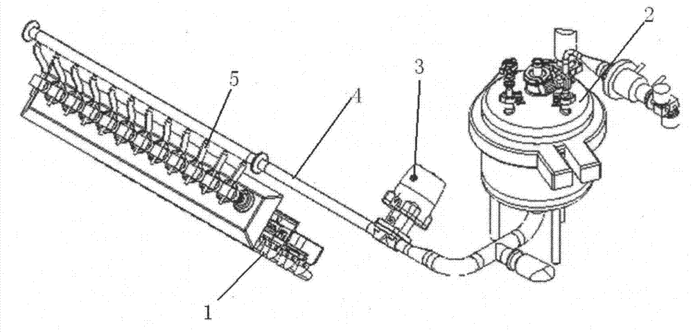 Filling system adopting time pressure method