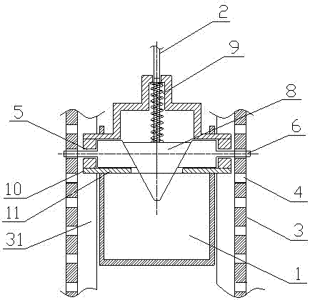 Anti-falling structure for hopper