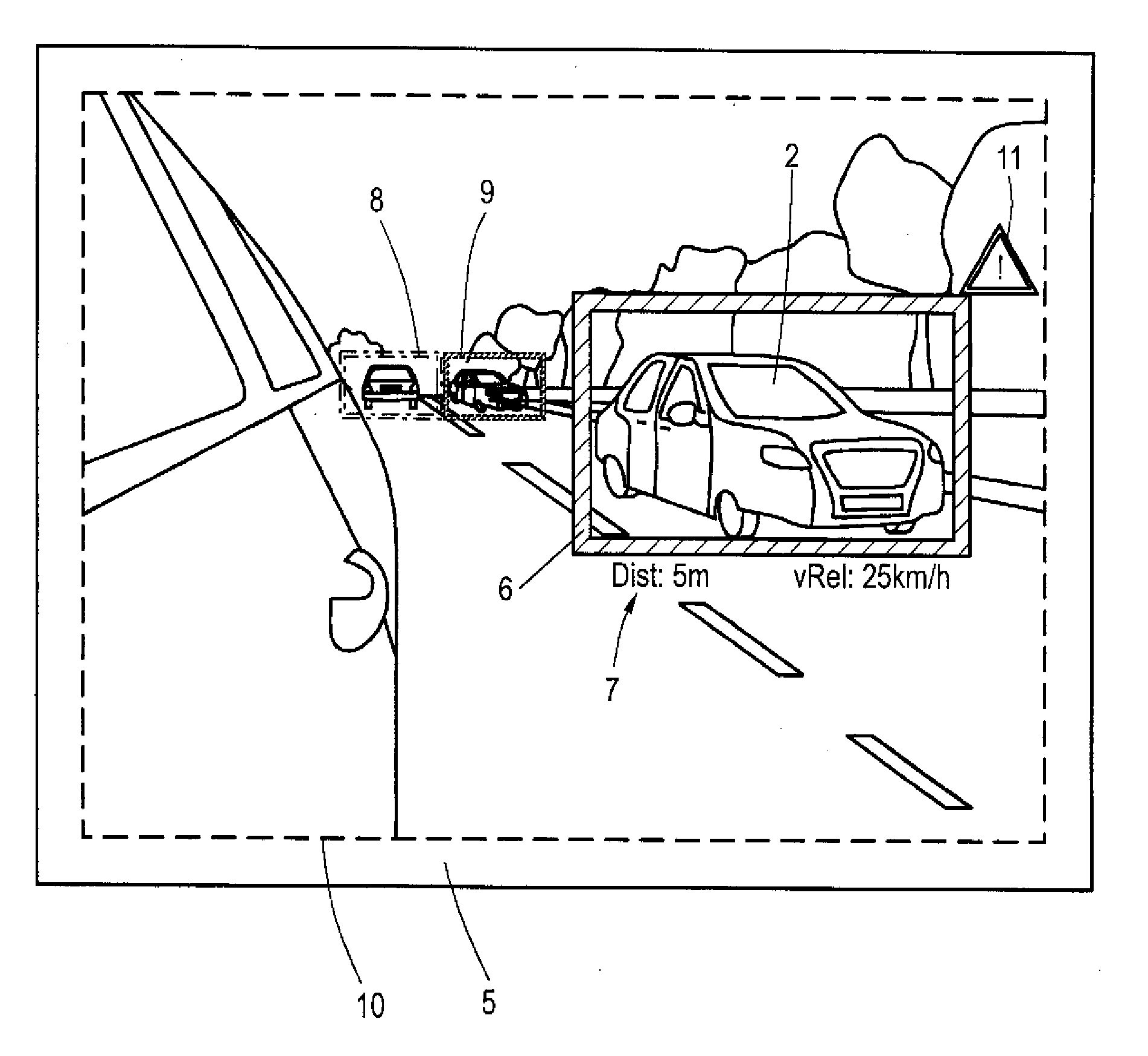 Method for visualizing the vicinity of a motor vehicle