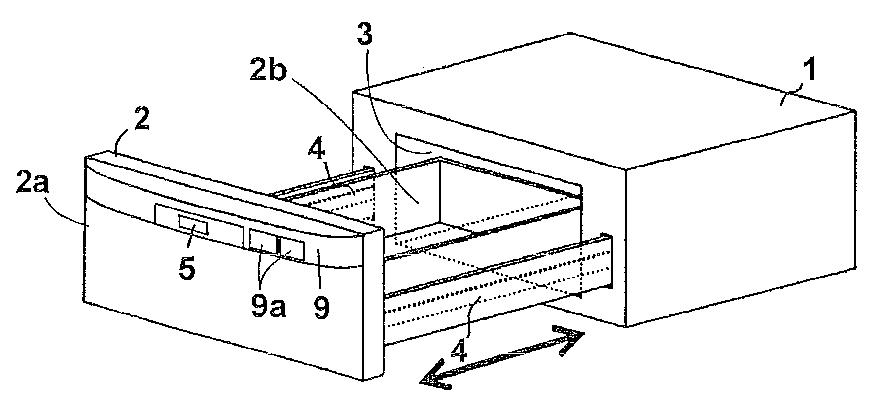 Drawer type cooking device