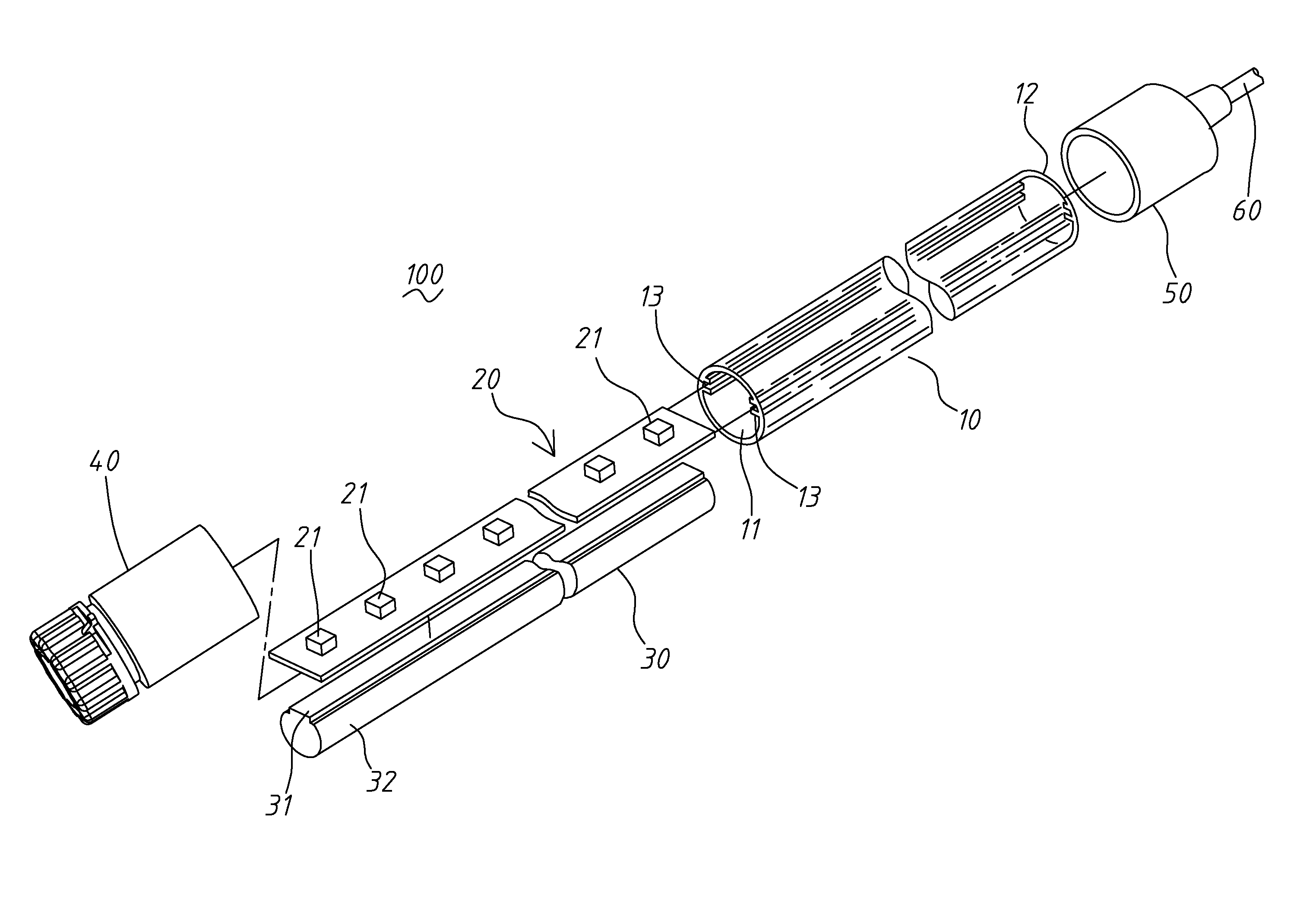 LED submarine lighting device