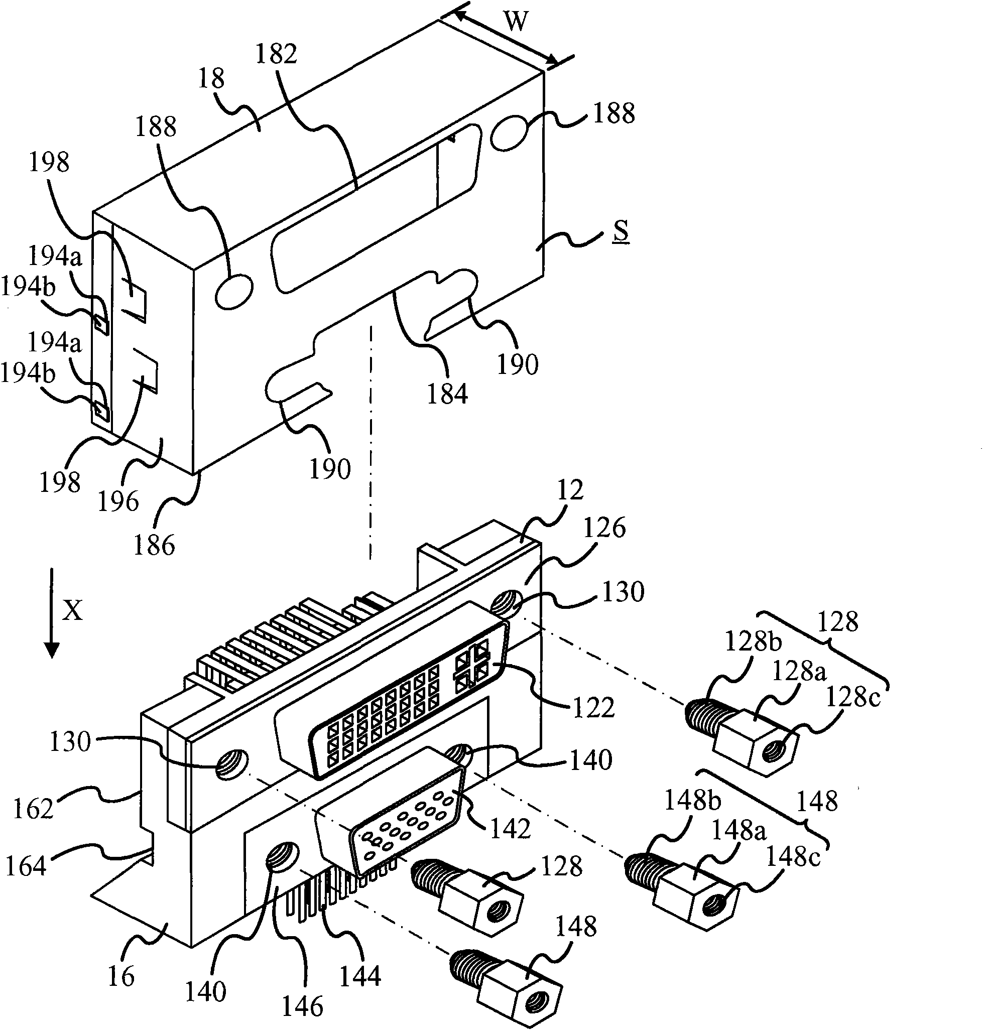 Laminated electric connector