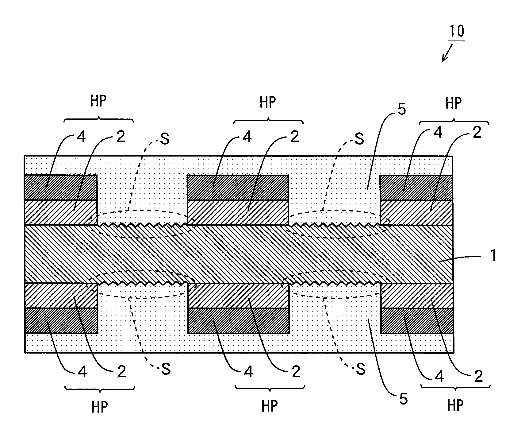 Roughened printed circuit board