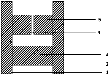 One-way heat transfer structure based on material thermal expansion difference and application method