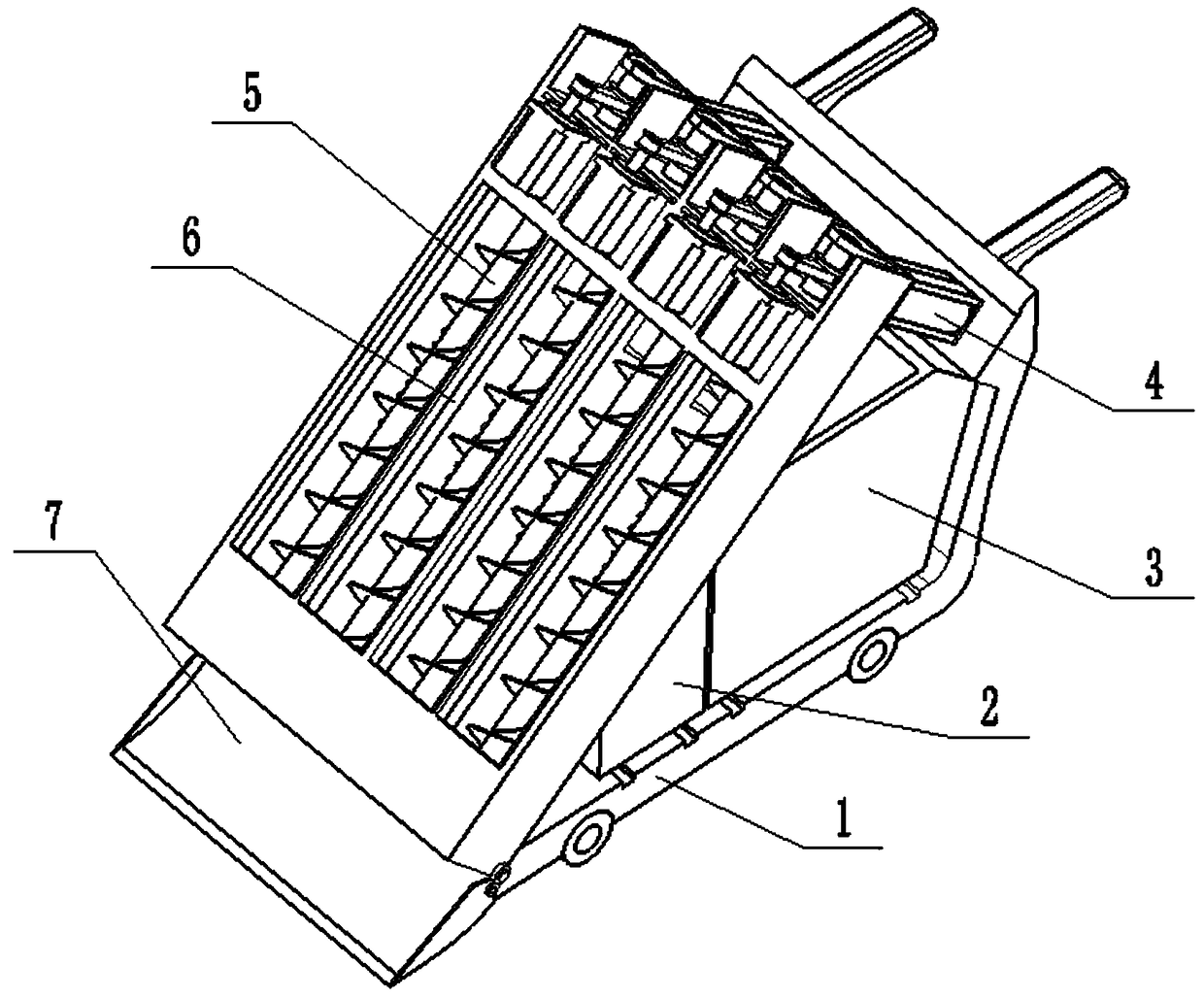 An auger type pig manure automatic cleaning equipment