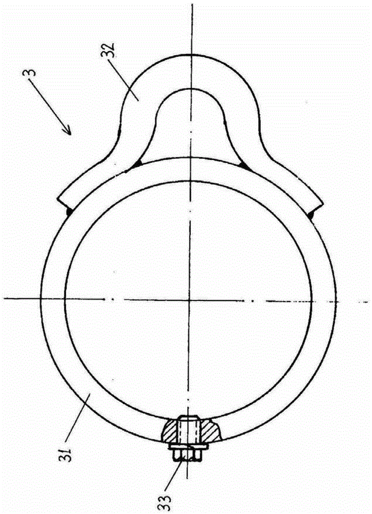 Detachable fiberglass tubular trawl truss