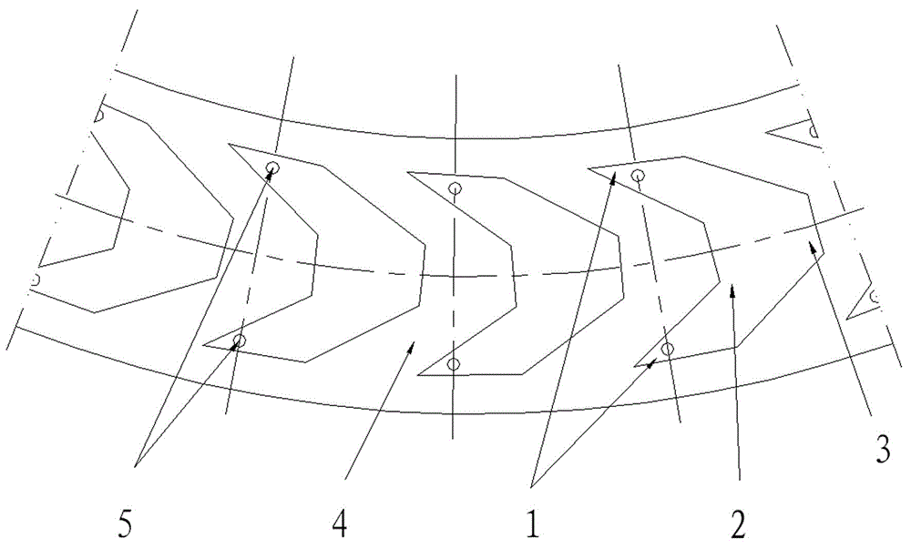 Dynamic and static pressure conical bearing with wedged dovetail cavities