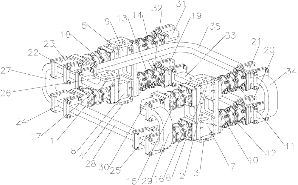 Receiving and transmitting common microwave repeater communication combiner