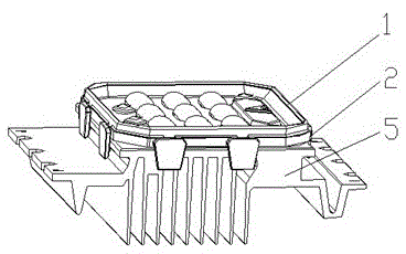 LED modules, heat sinks and led lighting devices for easy interconnection