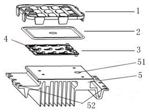 LED modules, heat sinks and led lighting devices for easy interconnection