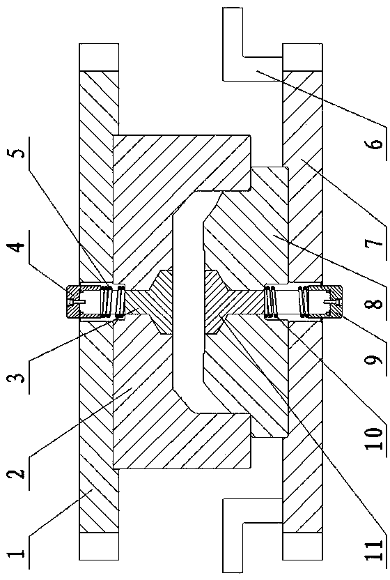 Pre-forging die for forging aluminum alloy wheel