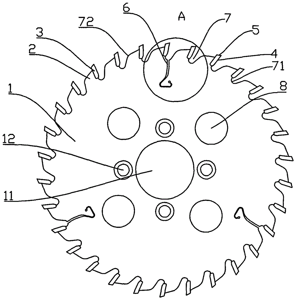 Intelligent saw blade special for Korean pine plate