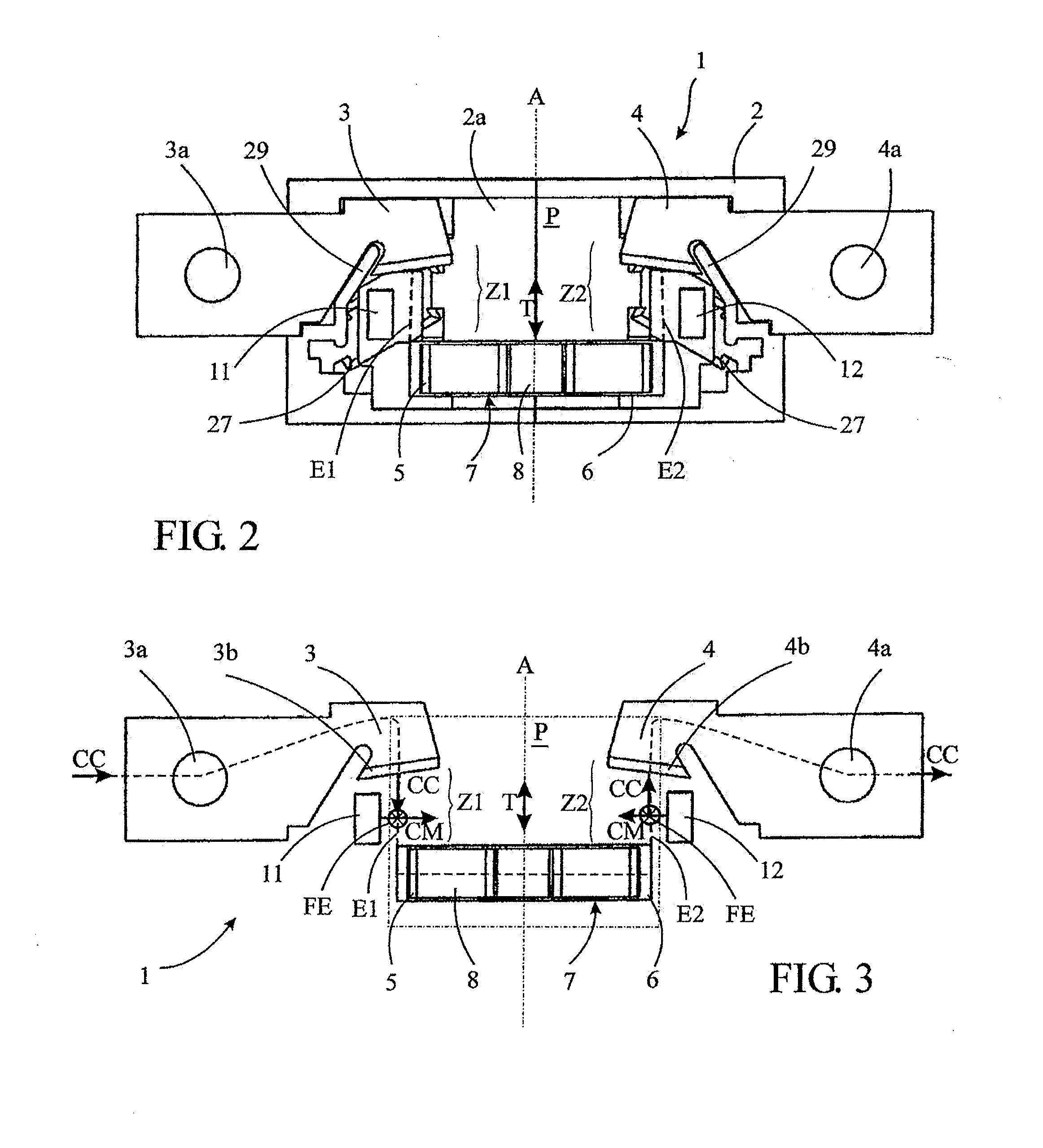 Electrical switching device, notably for direct current, equipped with a magnetic module for blowing the electric arc