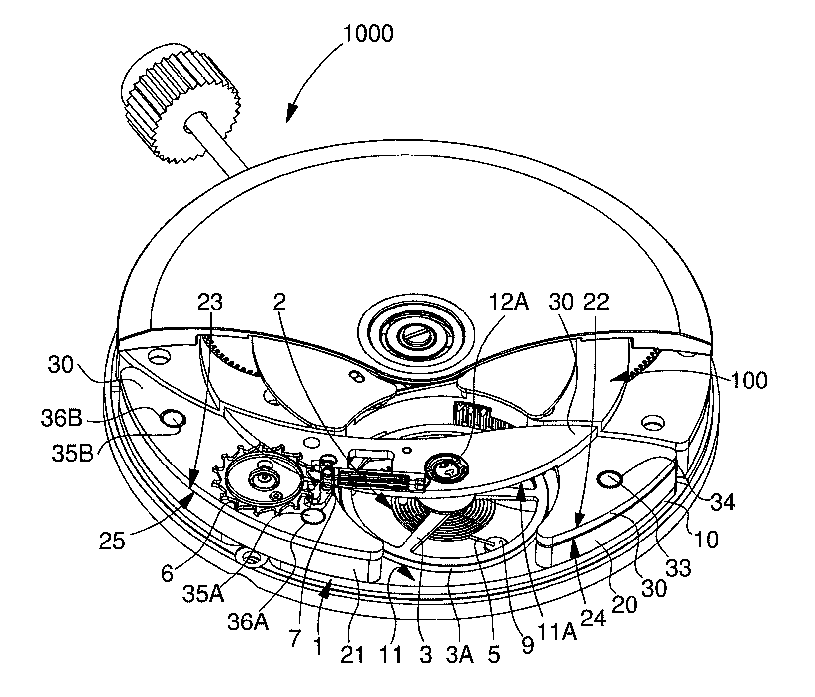 Platform escapement for a timepiece