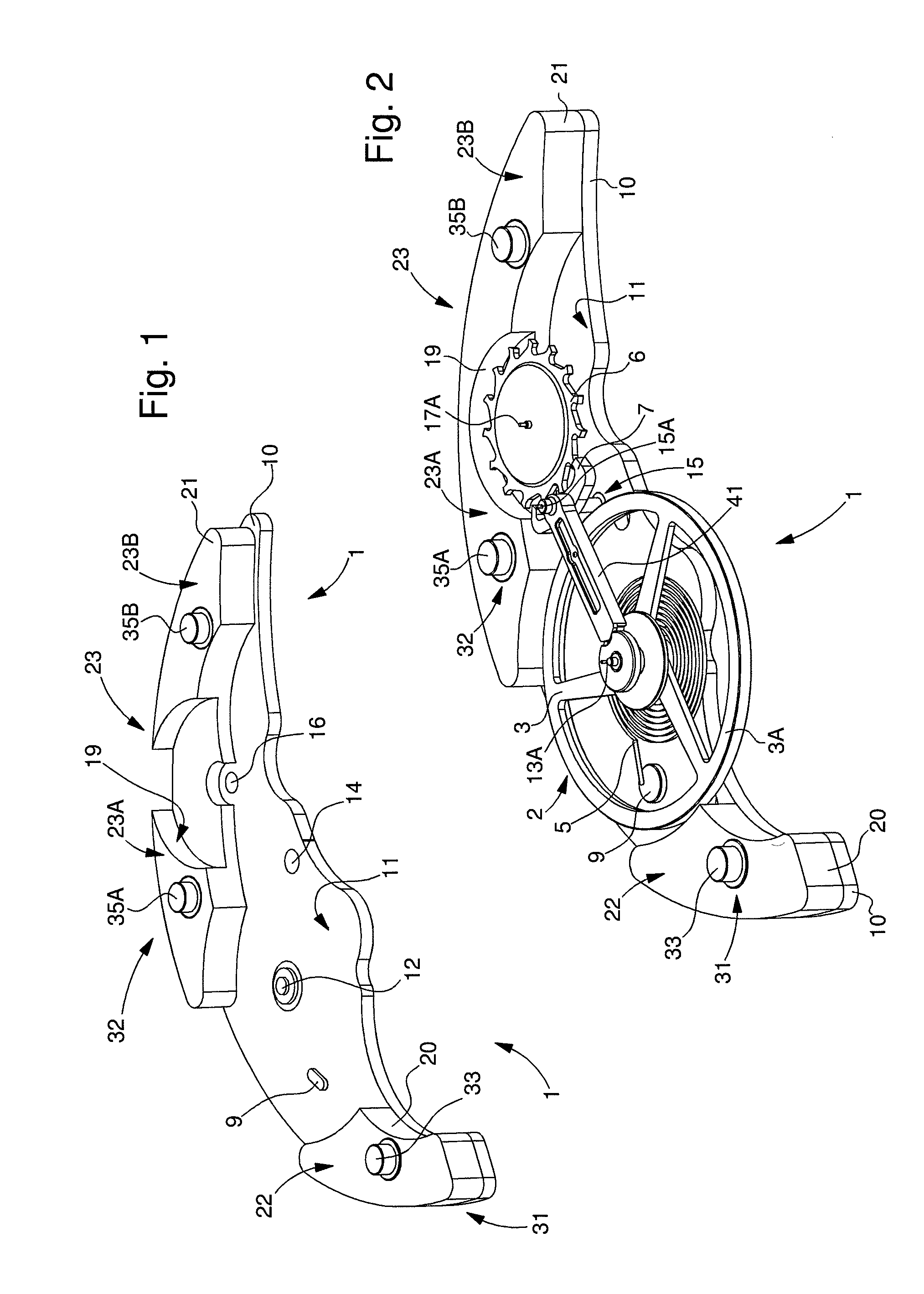 Platform escapement for a timepiece