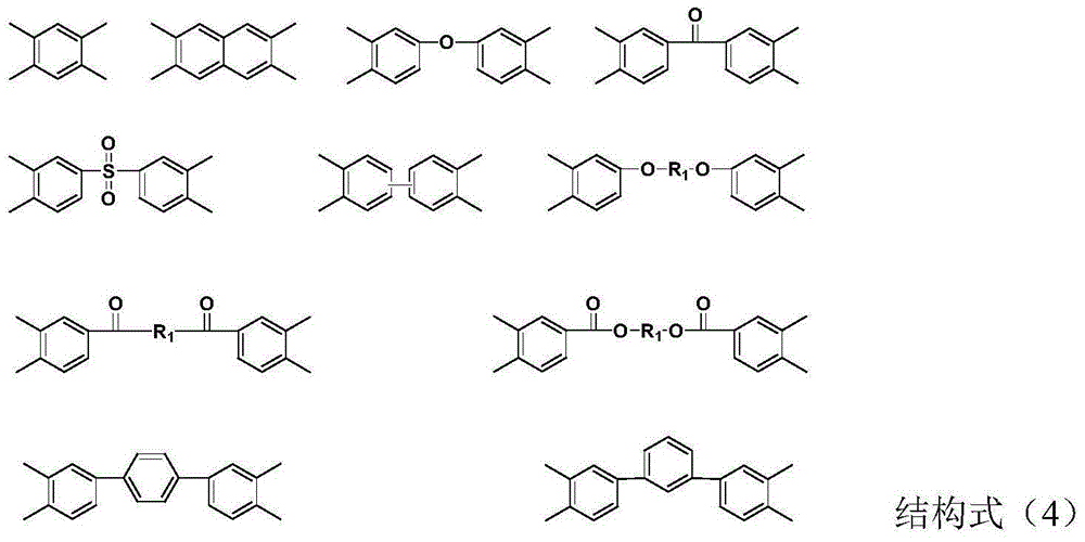 Polyamic acid composition and preparation method and application thereof