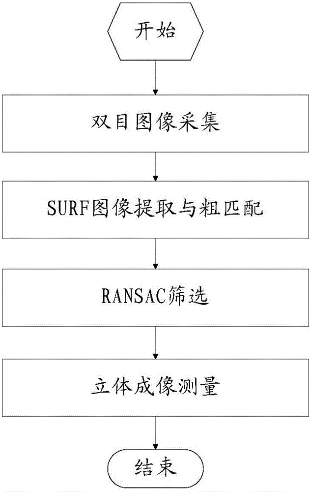 Binocular vision measuring method