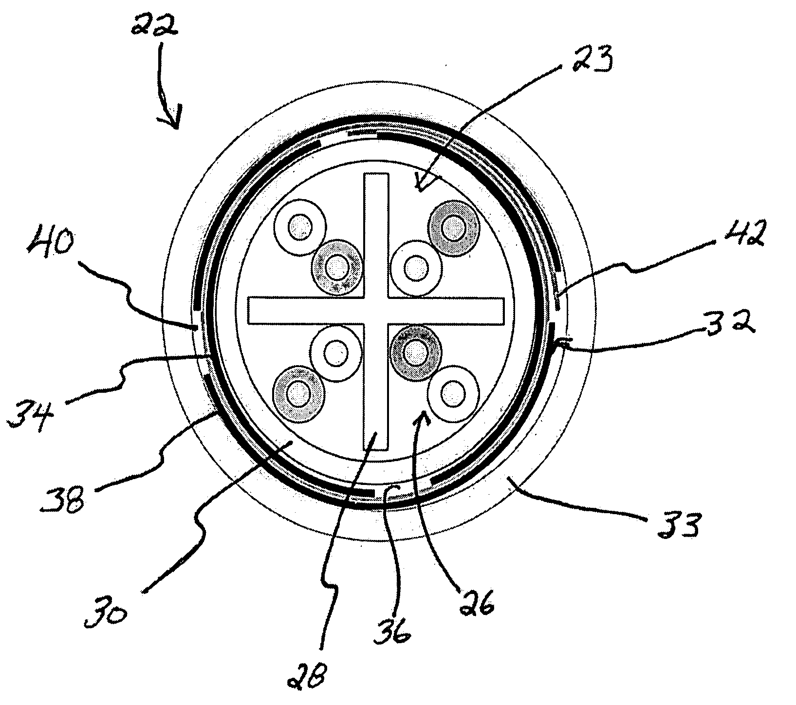 Communication Cable with Improved Crosstalk Attenuation