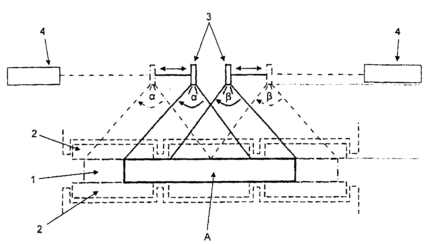 Device and method for secondary cooling in a continuous casting system