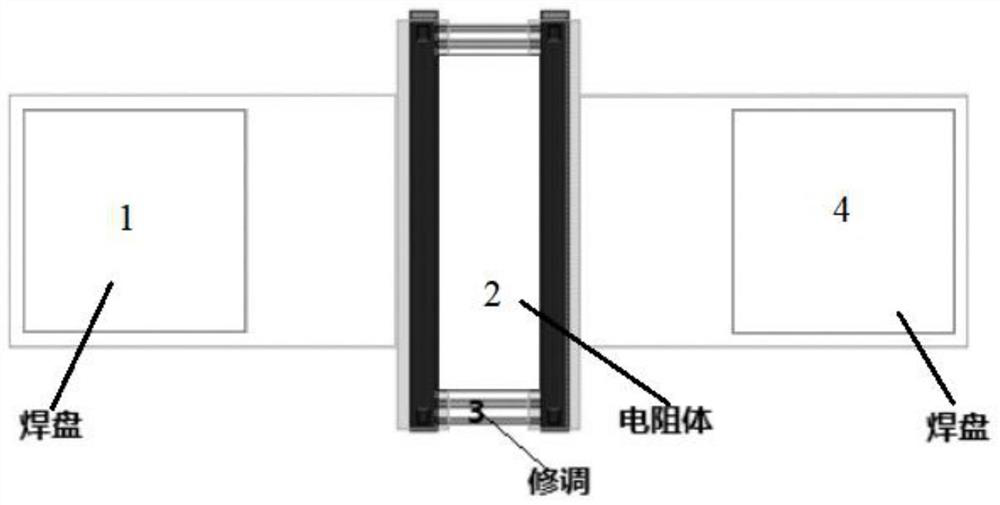 SIP packaging structure based on embedded integrated pull-up and pull-down resistor IPD