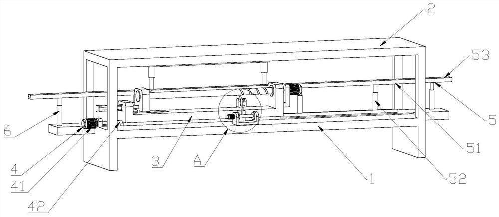 Anchor rod swing control device and method in anchor rod production