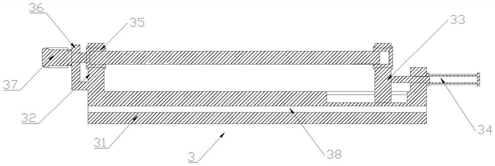 Anchor rod swing control device and method in anchor rod production