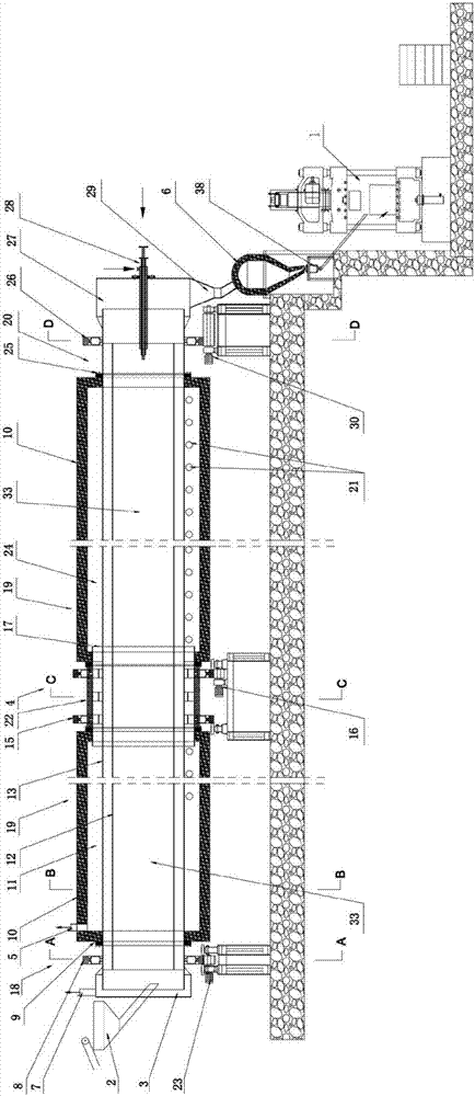 Gas-based DRI (direct-reduced iron) device and rapid iron reduction method