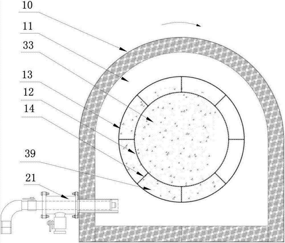 Gas-based DRI (direct-reduced iron) device and rapid iron reduction method