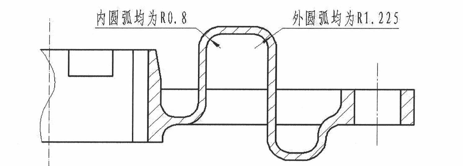 Numerical control processing method of elastic bracket