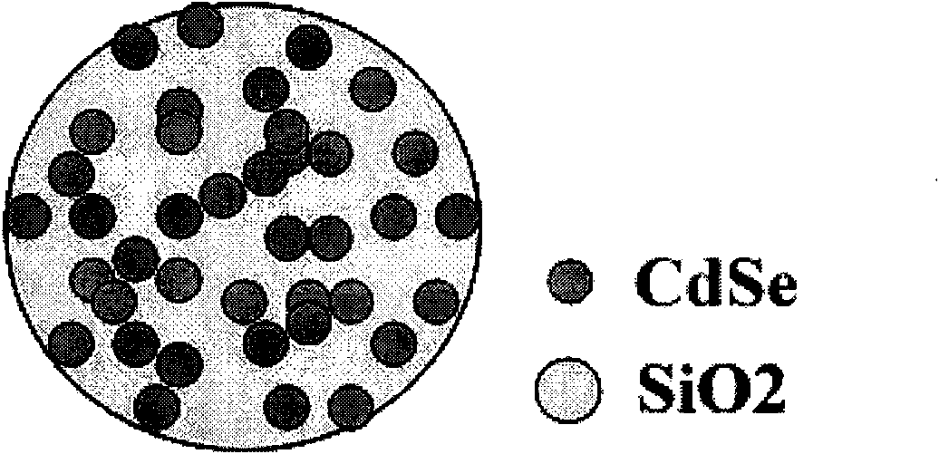 High fluorescence property nanometer composite microsphere and the production method thereof