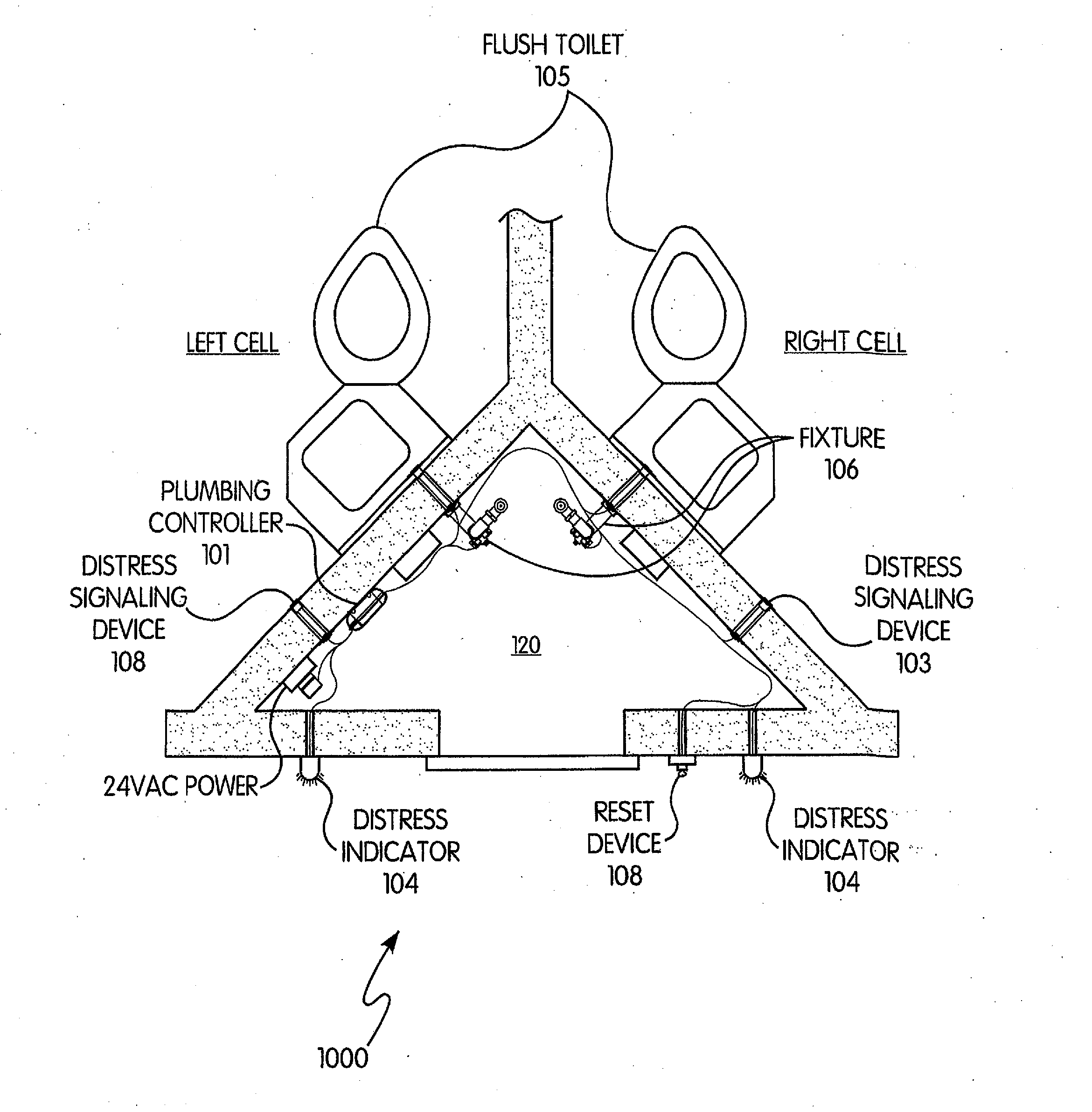 Plumbing Control System With Distress Signal