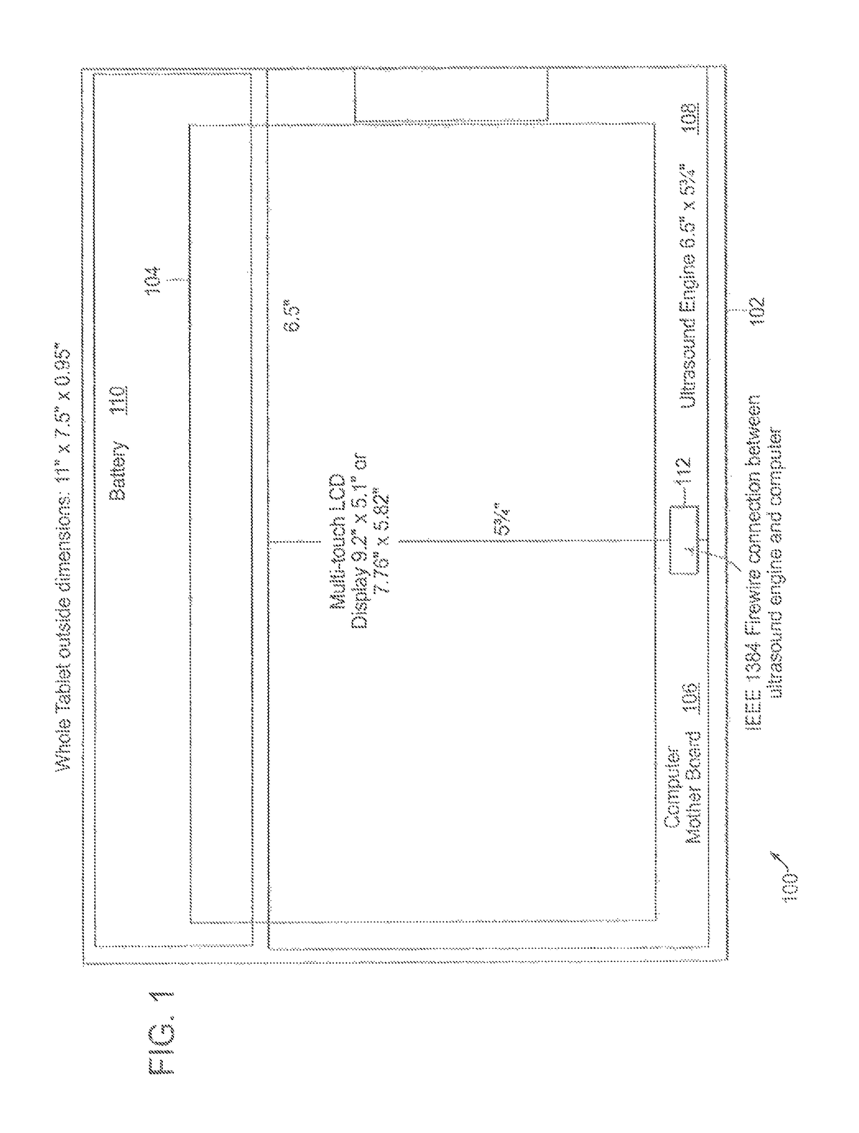 Tablet ultrasound system