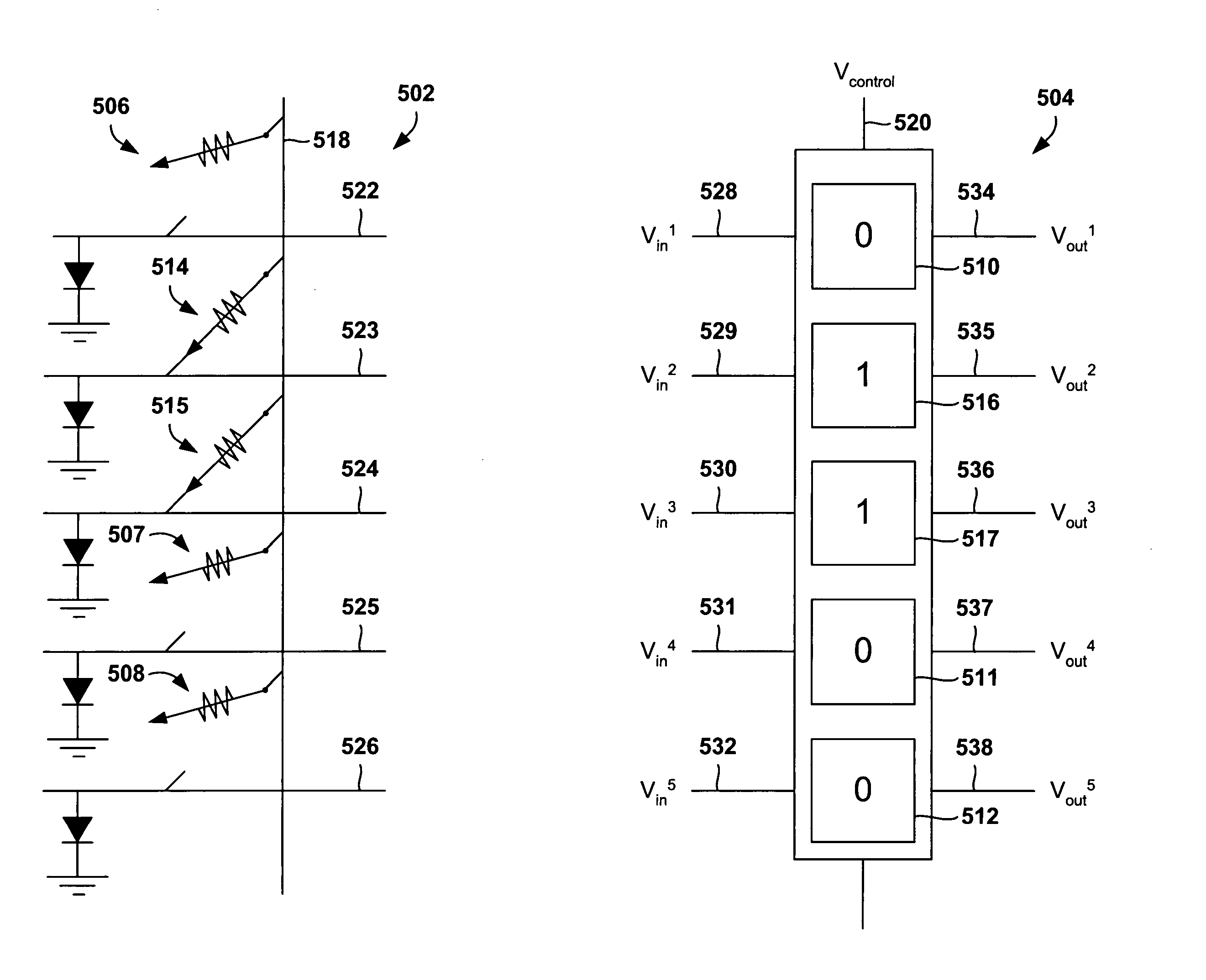 Nanoscale latches and impedance-encoded logic for use in nanoscale state machines, nanoscale pipelines, and in other nanoscale electronic circuits