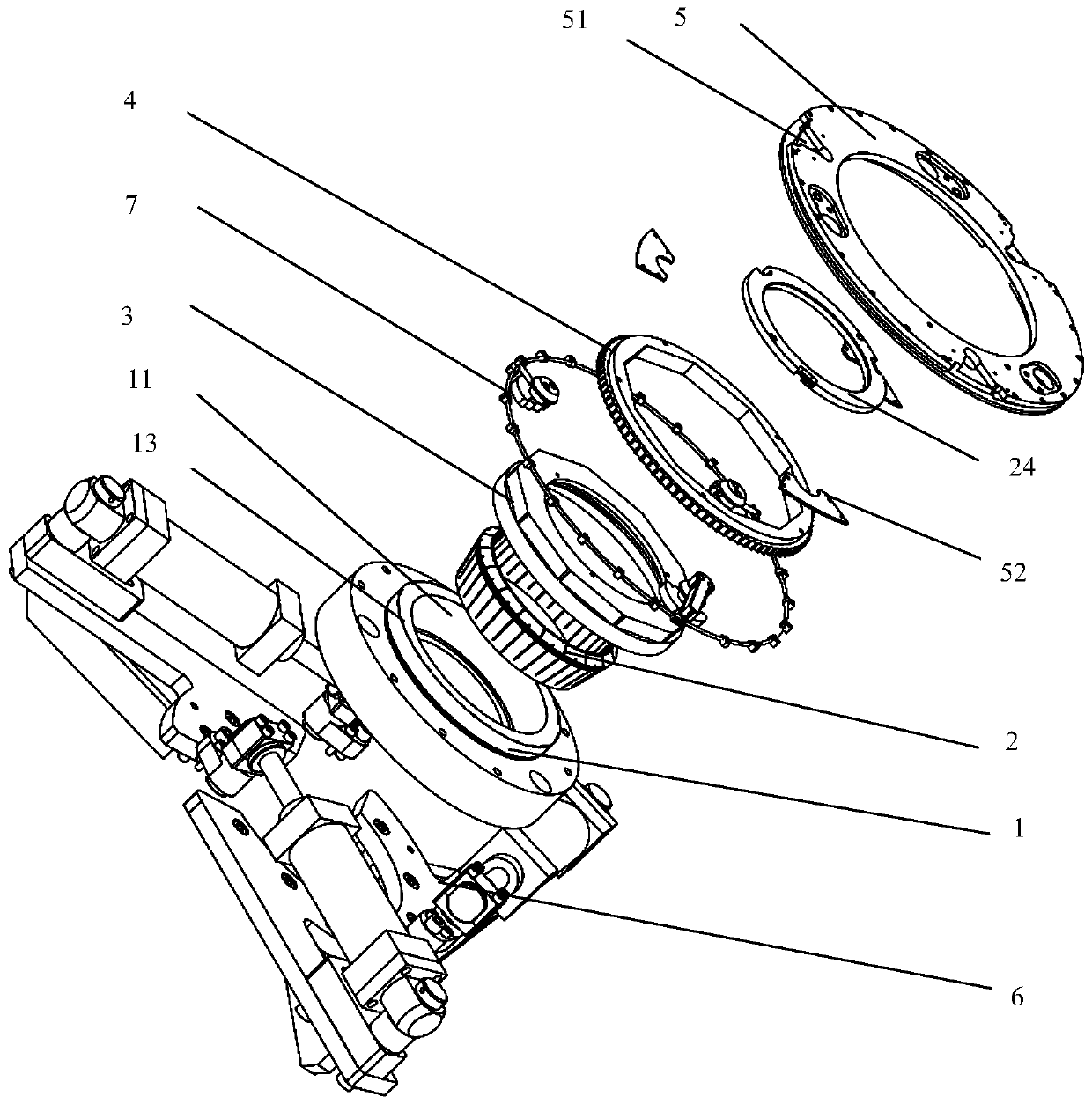 Automatic centering and locking device of numerical control slotting machine