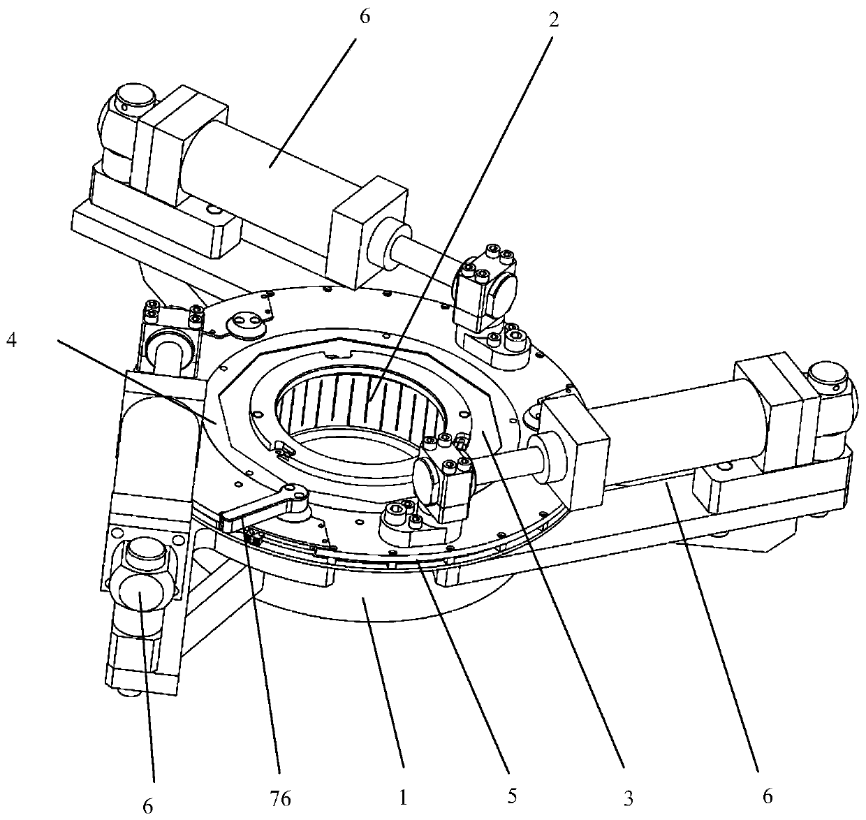 Automatic centering and locking device of numerical control slotting machine