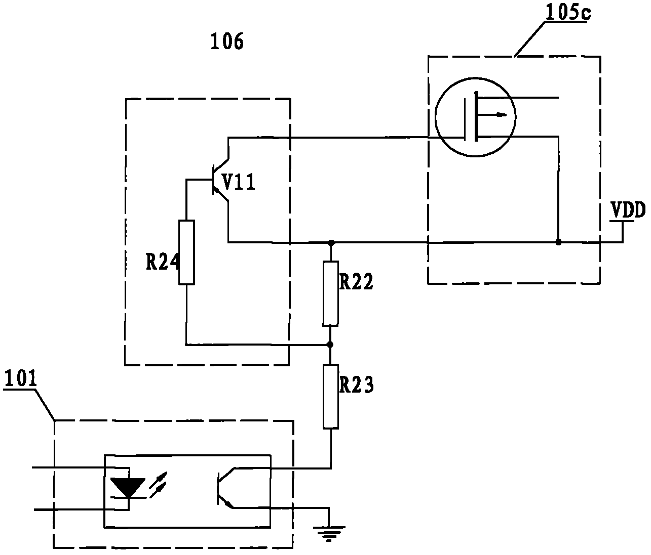 H-bridge driving control circuit of motor